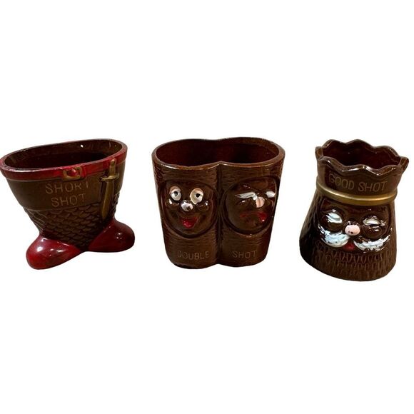 Vintage Shot Glass Set- What'll Ya‎ Have ? Set of 3 Funny Shot Glasses - Picture 1 of 8